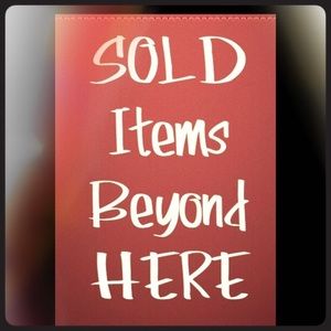 ALL SOLD ITEMS BELOW THIS POINT ⬇️